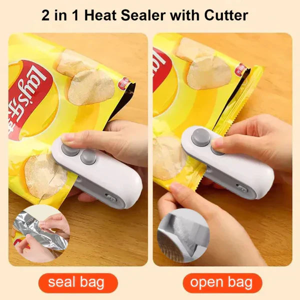 2-in-1 Rechargeable Heat Sealer & Cutter