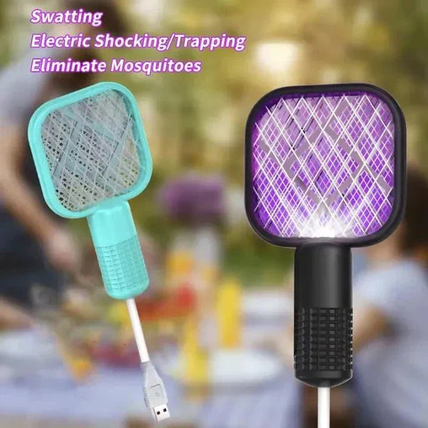 2-in-1 Mini USB Rechargeable Mosquito Racket - Your Safety First