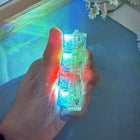 4-Button Fingertip Keyboard Keychain RGB Keyboard Fidget Toy with Lights For Stress Relief.