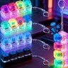 4-Button Fingertip Keyboard Keychain RGB Keyboard Fidget Toy with Lights For Stress Relief.